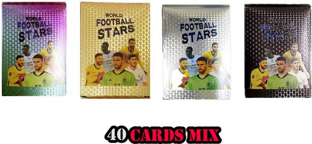 AncientKart New Latest Edition Champions Star Football cards fifa world cup 40 mix set
