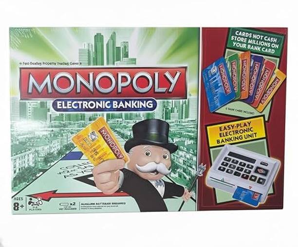 toiifren Monopoly Electronic Banking Board Game | Cashless Property Game