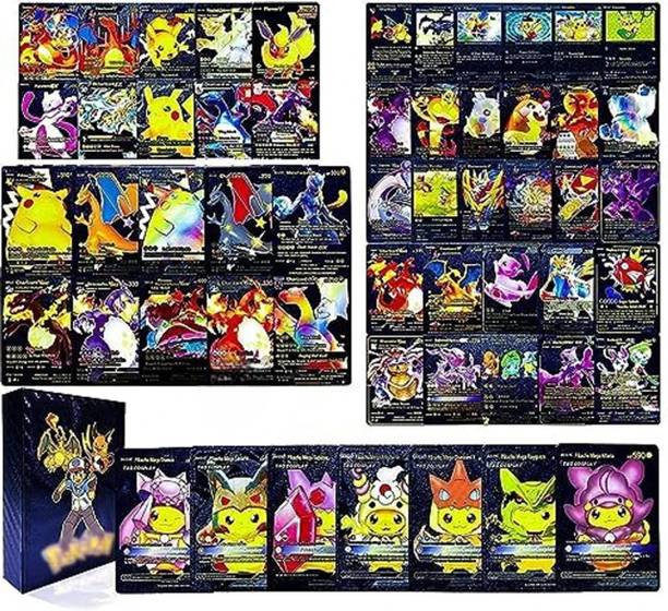 Bestdeals 55 PCS Black Foil Playing Assorted Cards Set for Kids