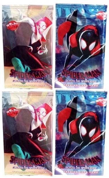 Gift Collection 32 PCS Spiderman Booster Playing Cards Game Spider Man Trump Card