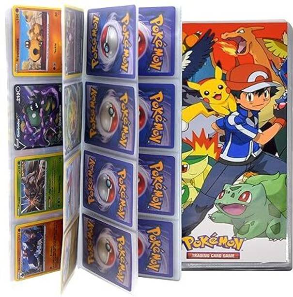 CrazyBuy Pokemon Card Album (4 Pockets Per Page) For Pokemon Card Holder Pokemon Album