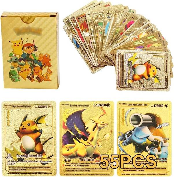 CrazyBuy Golden Foil Cards 55 PCS ( , V, GX, EX & Basic)