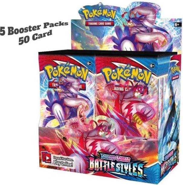 Milito BATTLE STYLES Pocket Monsters Trading Card Game Booster Packs for Kids