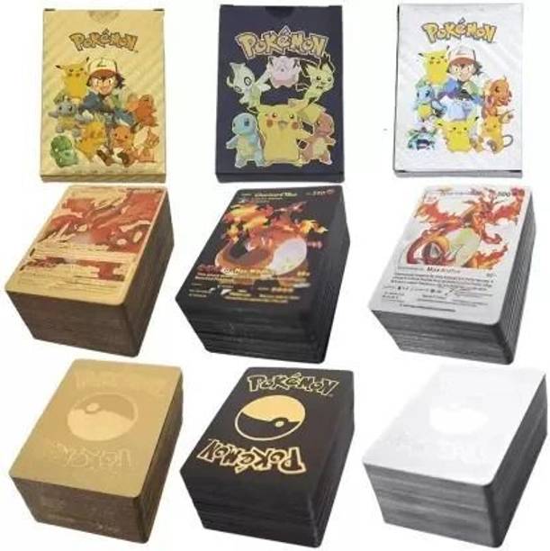 SHUANG YOU Pokemon Playing 55 Gold, 55 Silver & 55 Black Cards All Rare Series Set Of 165