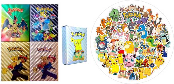 AncientKart Pokemon waterproof 25 cards with 25 Stickers