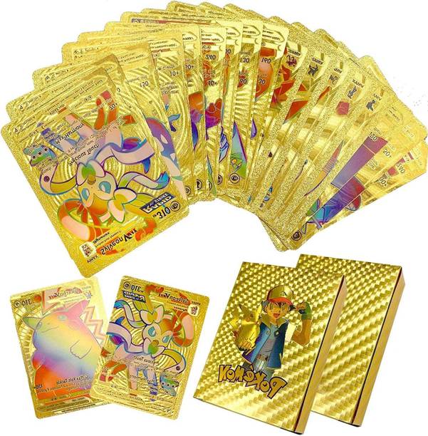 Craveon Poke-Moon Golden Playing Card (25 Gold Card) for Kids-UPDATED76
