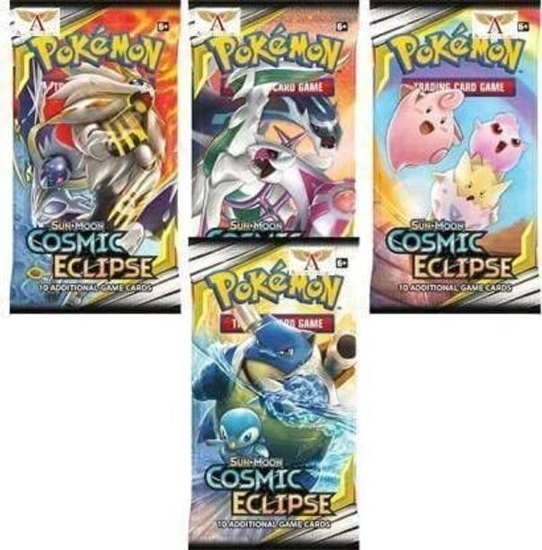 WHITE POPCORN Poke Playing Card Sword & Silver Tempest - 4 Booster Packs