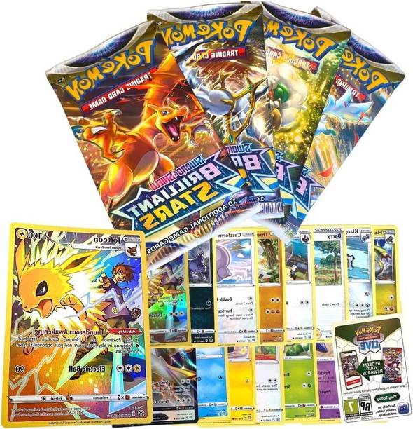 Craveon Pokemon Sword and Shield Brilliant Stars (3 Packs - 30 Cards) Playing -UPDATED12