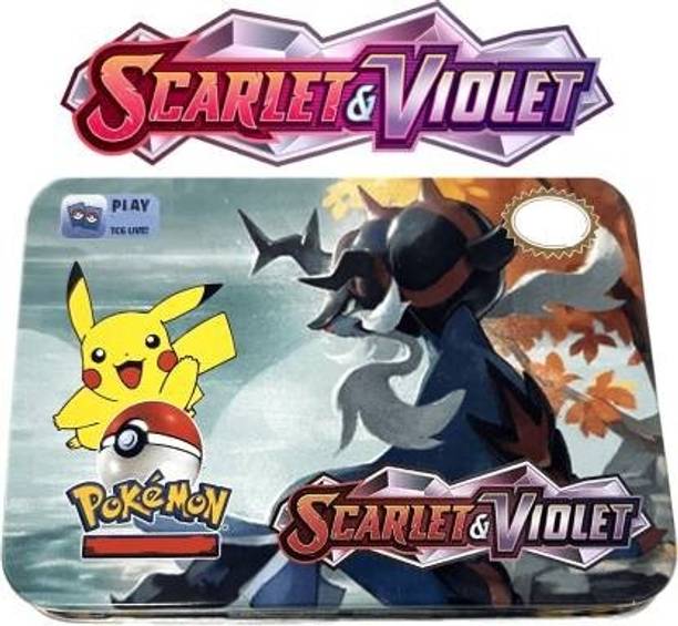 Wild Panda Pokemon Scarlet and Violet Premium cards Tin box - 40 card Set