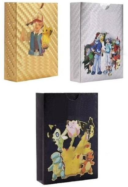 pari pari Rare Golden Common Rare Mystery Card Game( Gold Black Silver30-Multicolor)