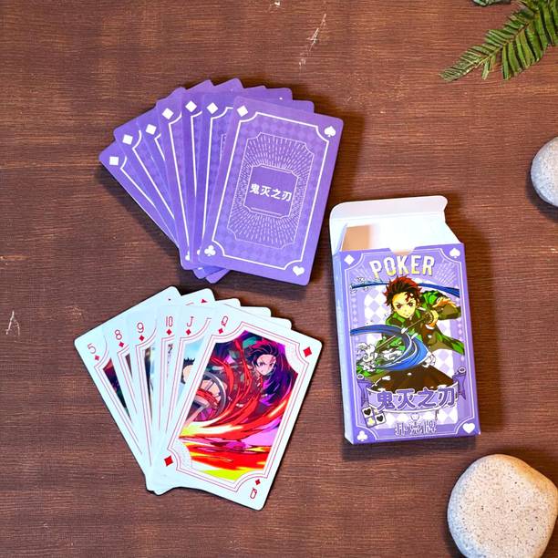 एस एस एप्लाइंसेस Naruto Anime Poker Playing Cards – 54 Waterproof Cartoon Character Cards