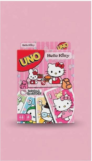 Zuigo UNO HALLO KITTY CARD Game Play with KIDS Family and Friends-