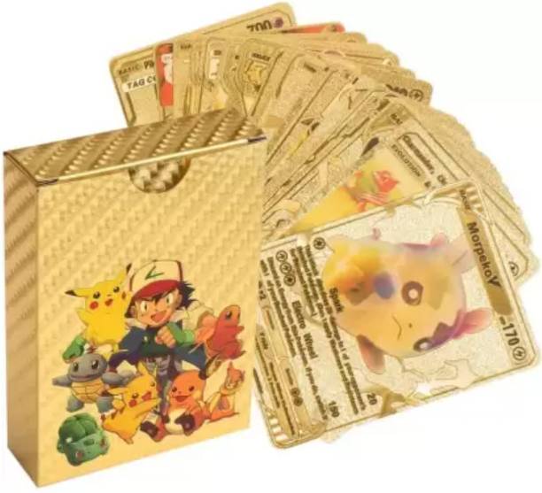 AKTOON TOYS Waterproof 55pcs TCG Gold Card Box V Series Vmax Gx Playing Card
