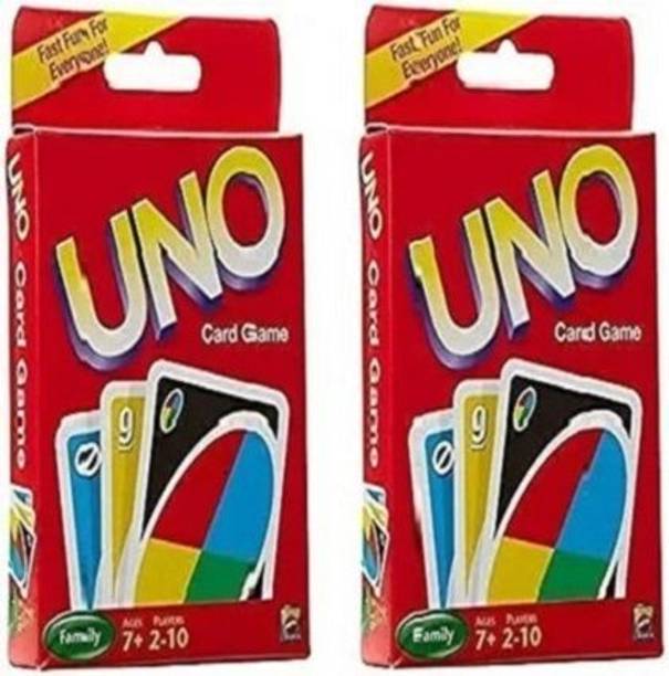 Occel 2pc-PK UNO CARD Colour&Number Matching Card Game, 108 UNO Cards For Kids&Adults=