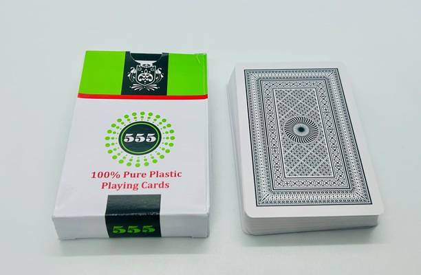 wizerdy 555 Plastic Mark Playing Card Deck (Black)