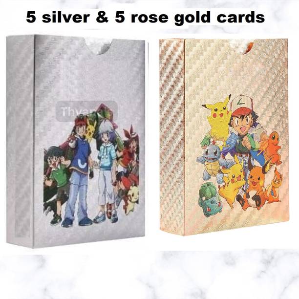 Bestie Toys Series Cards Rare Golden Cards & Common Rare MysteryCar Kids(silver& rosegold10)