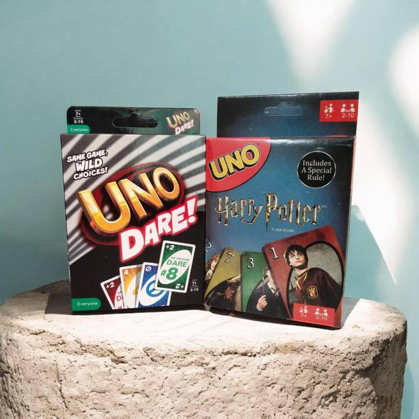 EpicTurners UNO Card Game Combo Pack – UNO Dare Edition + UNO Harry Potter Edition