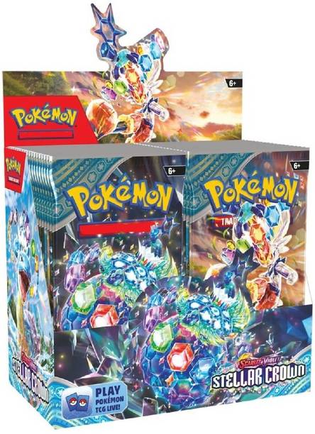 CrazyBuy POKEMON TCG New Latest Series: Scarlet & Violet Stellar Crown Booster Box