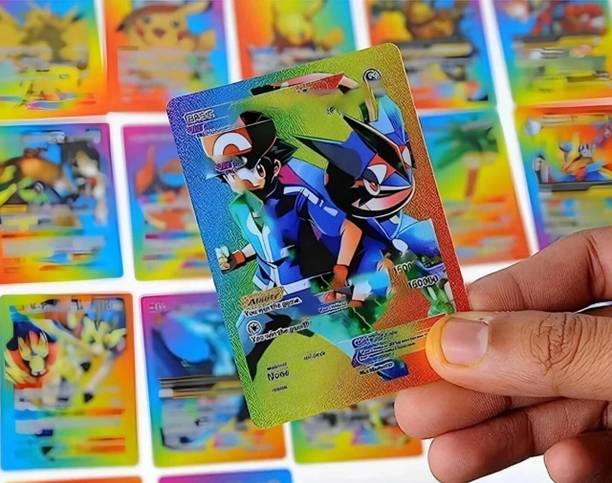 Space Age 55-Pcs Poke Cards Booster Box Foil Cards TCG Deck Box - V Series Cards Vmax GX