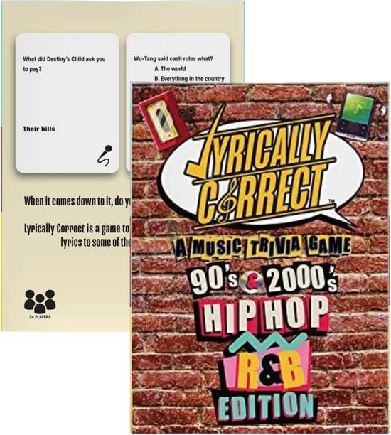 Zuuluzrs Correct The Music Lyrics Game - Lyrically Correct Card Game