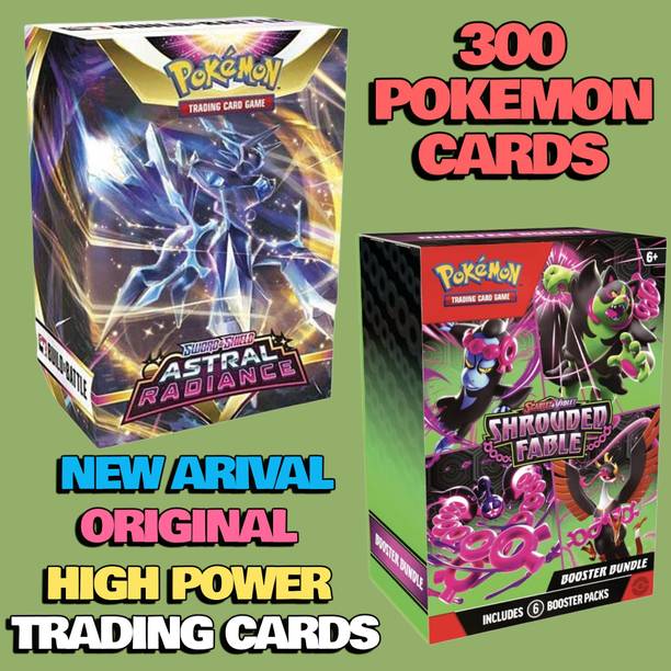 taka saki 300 pokemon cards for kids childrens mega pack set box