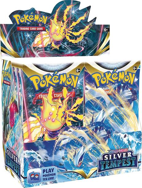 CravingKart Poke-Mon Card Game Sword & Shield Silver Tempest 36 Count Booster Box For Kids