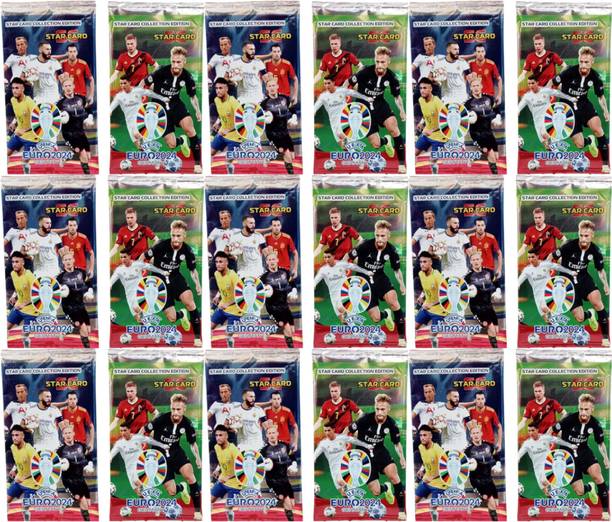 Gift Collection Euro Cup Football Booster Cards 144 PCS Euro World Cup Cards Playing Card Game