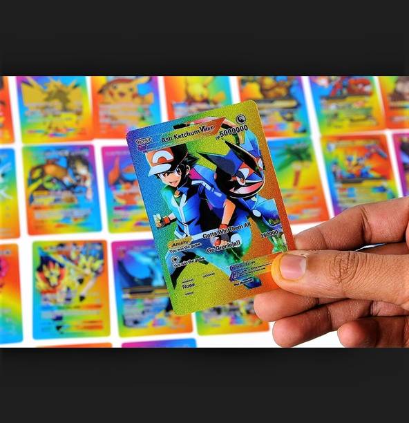 Thrifx Pokemon Trading Cards Rainbow Set 55 Pcs – Ultra Rare GX/V/Vmax, Legendary Cards