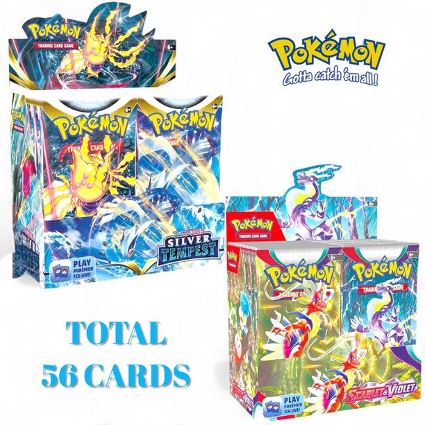 taka saki Pokemon Cards Real & Rare High HP Trading Cards Pack( TOTAL 56 POKEMON CARDS)