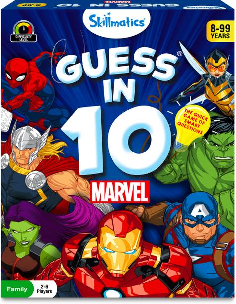 Skillmatics Card Game - Guess in 10 Marvel for Kids Ages 8+, Avengers, Spiderman, Iron Man