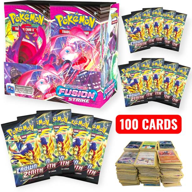 Bestdeals Latest pokemon cards high hp trading cards TOTAL 100 CARDS box deck pack
