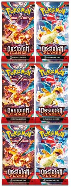 Gift Collection 48 PC Of Scarlet & Violet Obsidian Flames Super Rare Booster Playing Cards Game