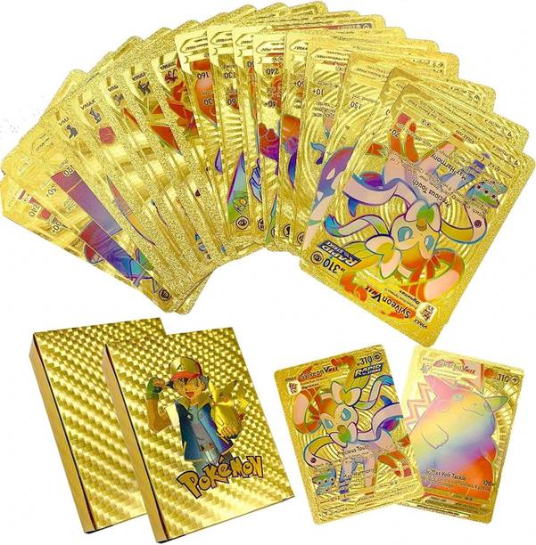 Craveon Poke-Moon (25 Cards Deck) Golden Playing Card Game for Kids & Adults_NEW1