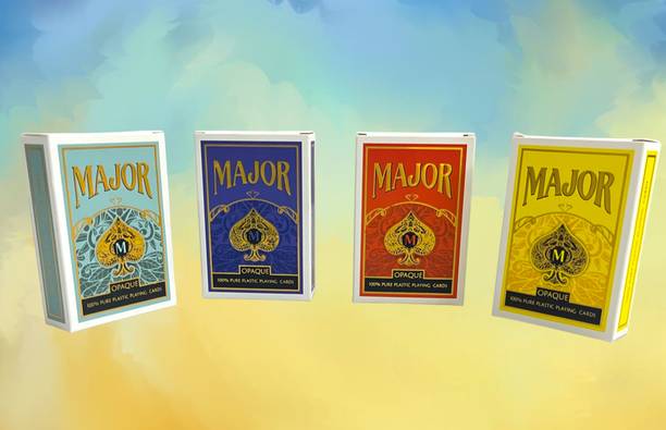 WOYR 4PC 100% Pure plastic playing cards game|Taash cards in plastic case|poker cards