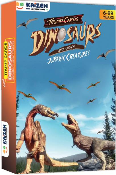 Kaizen MicroLessons Dinosaurs Smart Trump Cards – Fun and Engaging Trump Cards Toy for Kids