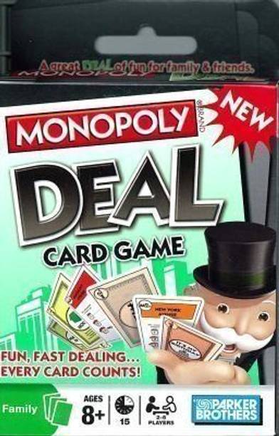 Teqbot Monopoly Deal Card Game Fun Family Game Quick and Entertaining Party Game ,