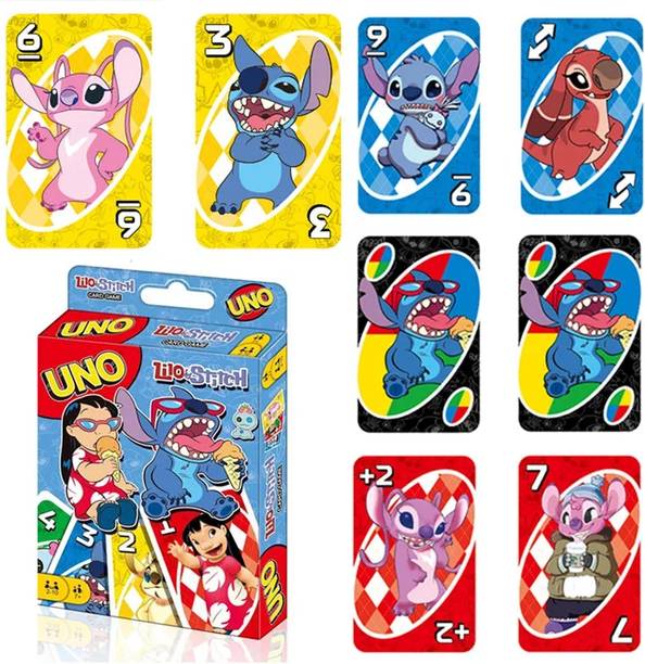 SALPITOYS UNO Lilo and Stitch Card Game for Kids, Adults & Family with Deck