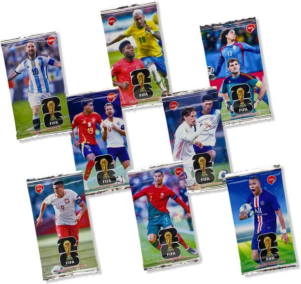BUKU Premium Football Cards 100 Pcs World Cup Edition | FIFA Football Trading Cards