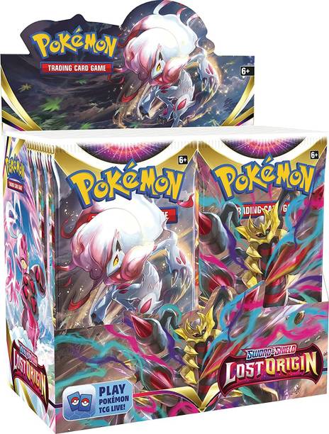 Craveon Poke-Mon Sword & Shield Lost Origin 36 Count Booster Box for Kids, Adults