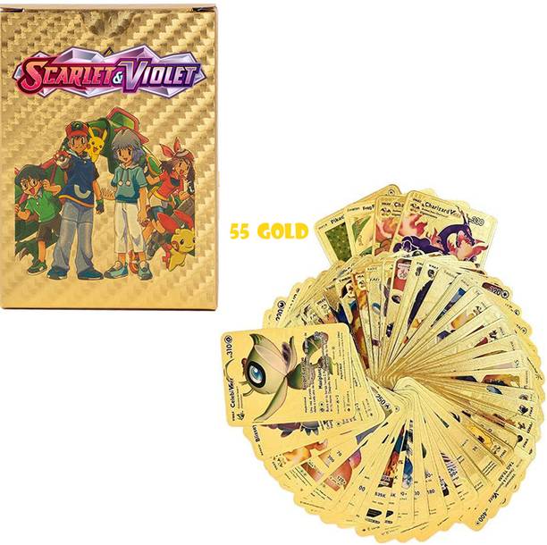 AncientKart Gold Matte Waterproof cards set of 55