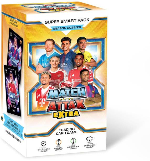 Topps UCC Match Attax Extra 2026 Trading and Collectible Card Game Super Smart Pack)