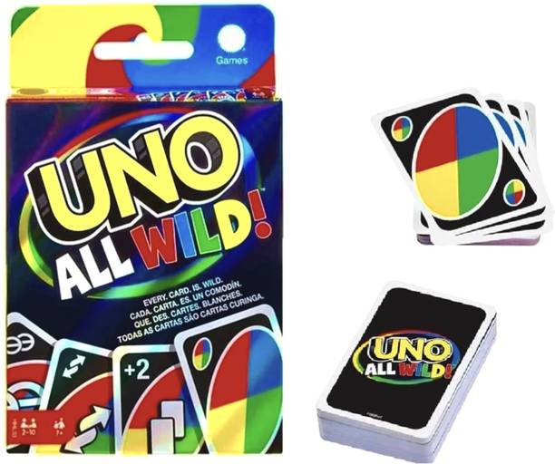 EpicTurners UNO All Wild Card Game – Family Party Game with Fun Challenge Cards |Uno Classic