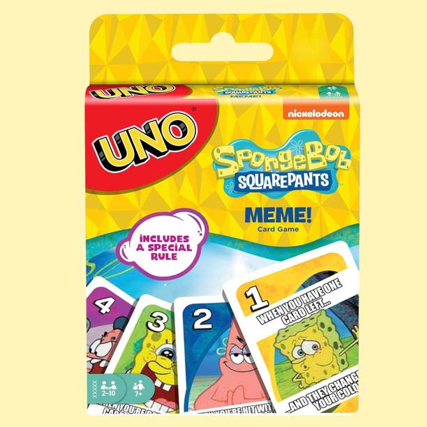 WOYR Premium UNO Spongebob Playing Card Game|112 UNO Cards with 1 special rule