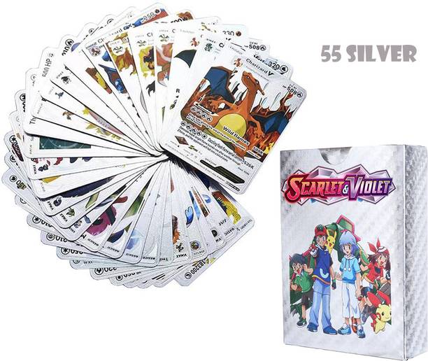 AncientKart Silver Matte Waterproof cards set of 55