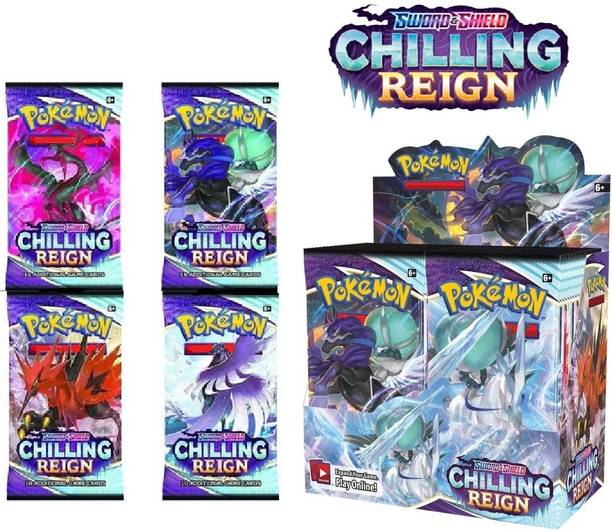 CrazyBuy Pokemon Sword and Shield Chilling Reign Booster pack