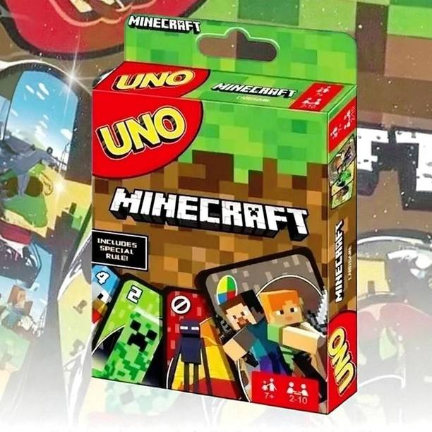 Gift Collection UNO Minecraft Card Game for kids and family Fun Game Mine Craft UNO Cards