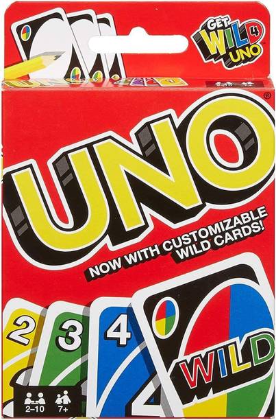 Eclet Pack of 2 Card Game Family Card Game with Customizable Wild Cards, Fun for Kids,