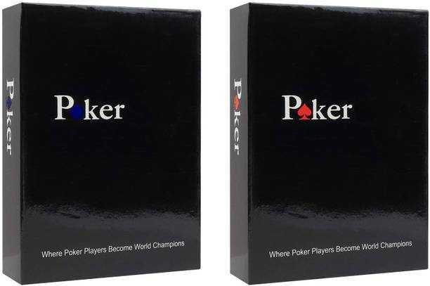 Schubert 2 Decks Poker Plastic Playing Cards (1 Blue & 1 Red)