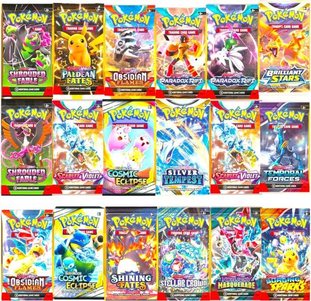 Mallexo pokemon cards 100 assorted cards pack set card game japanese regular for kids