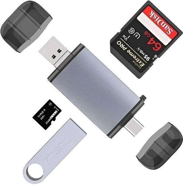 Good One OTG Type C SD TF Card Reader 6 in 1 USB 3.0 Micro USB Flash Drive, Card Reader